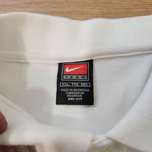Nike Team Dri Fit Polo Shirt Mens XXL White Embroidered Ohio State Buckeyes - Picture 3 of 12